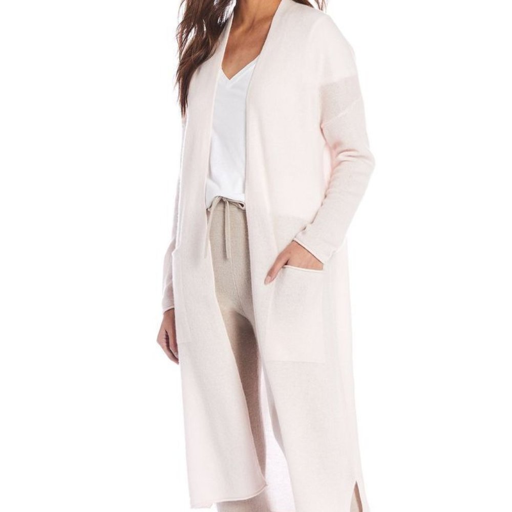 NWT Van Winkle & CO. Luxury Cashmere Shawl Collar Coordinating Duster - Picture 6 of 6